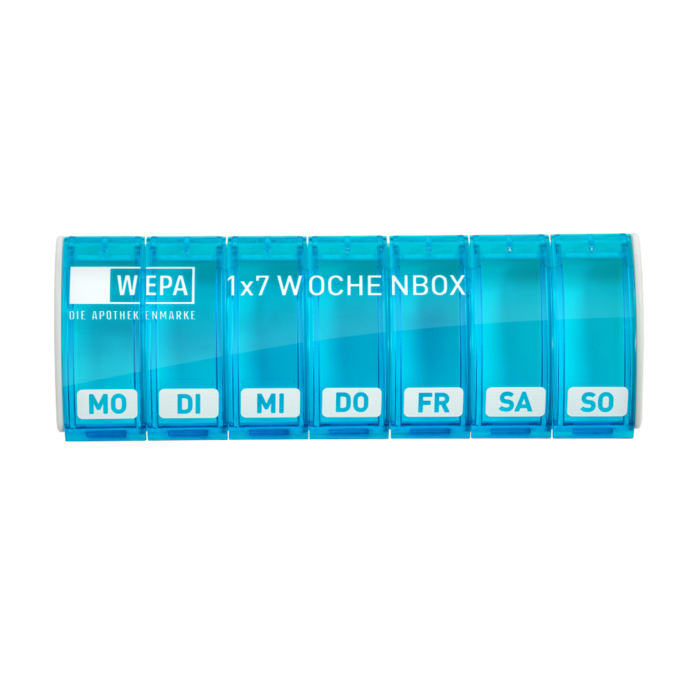 WEPA 1x7 Wochenbox türkis UV-Schutz+ 1 St