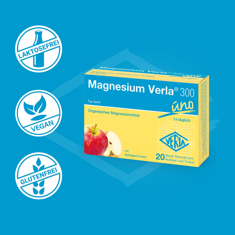 Magnesium Verla 300 uno Typ Apfel 20 St Granulat