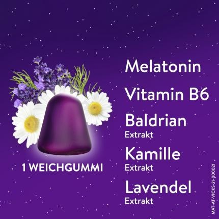 WICK ZzzQuil GUTE NACHT Melatonin Waldfruchtgeschmack Doppelpack 2X60 St