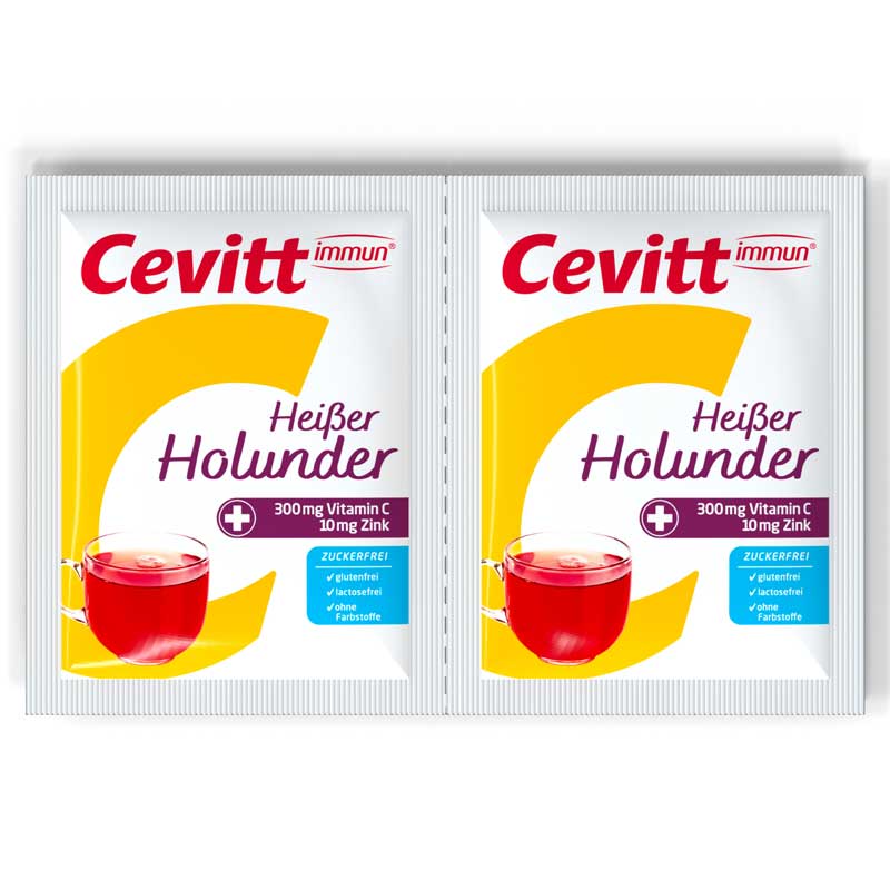 Cevitt immun Heißer Holunder zuckerfrei 14 St Granulat