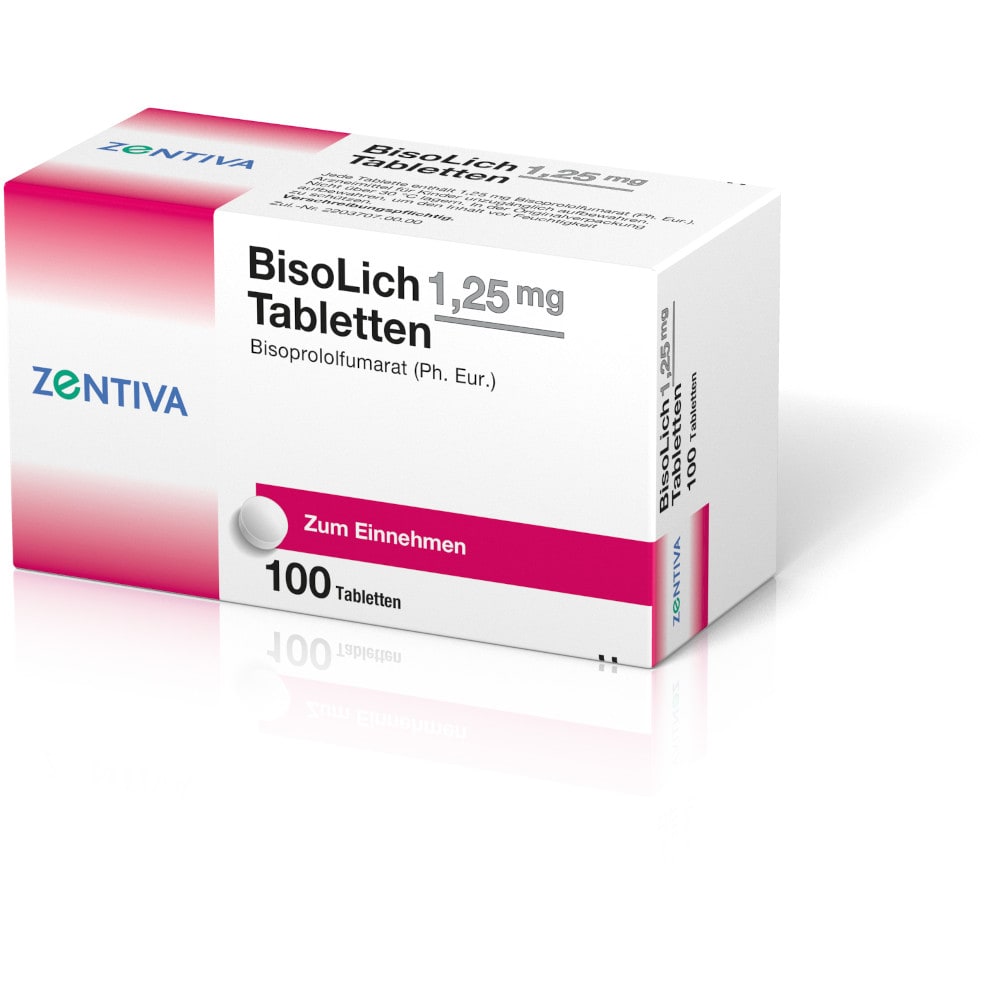 BisoLich 1,25 mg Tabletten 100 St Tabletten