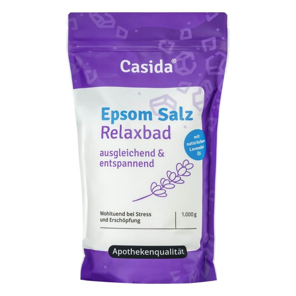 Casida EPSOM Salz Relaxbad mit Lavendel 1 kg Salz
