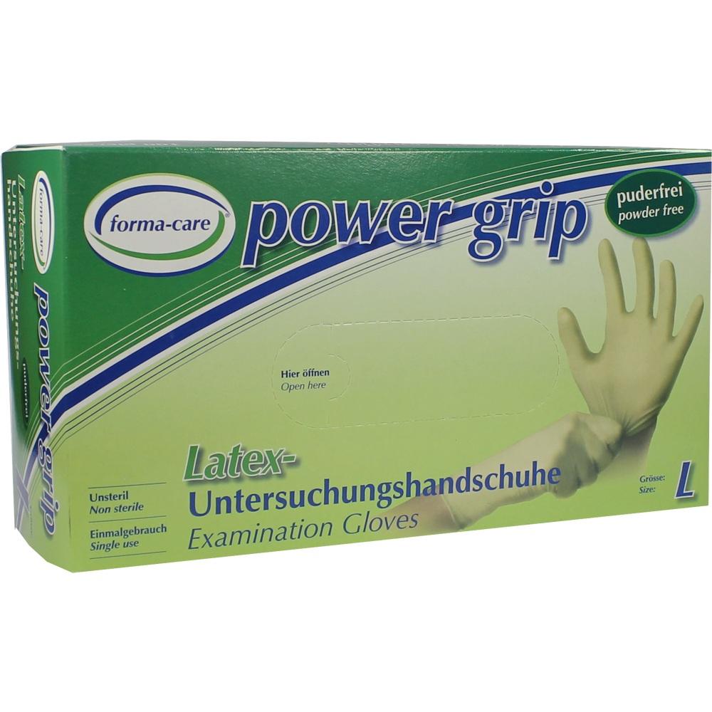 FORMA-care Latex power grip Handschuhe Gr.L 100 St Handschuhe