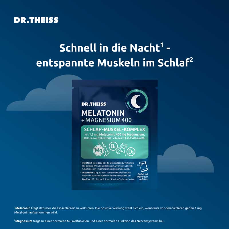 DR. THEISS MELATONIN + MAGNESIUM 400 15X5 g Pulver