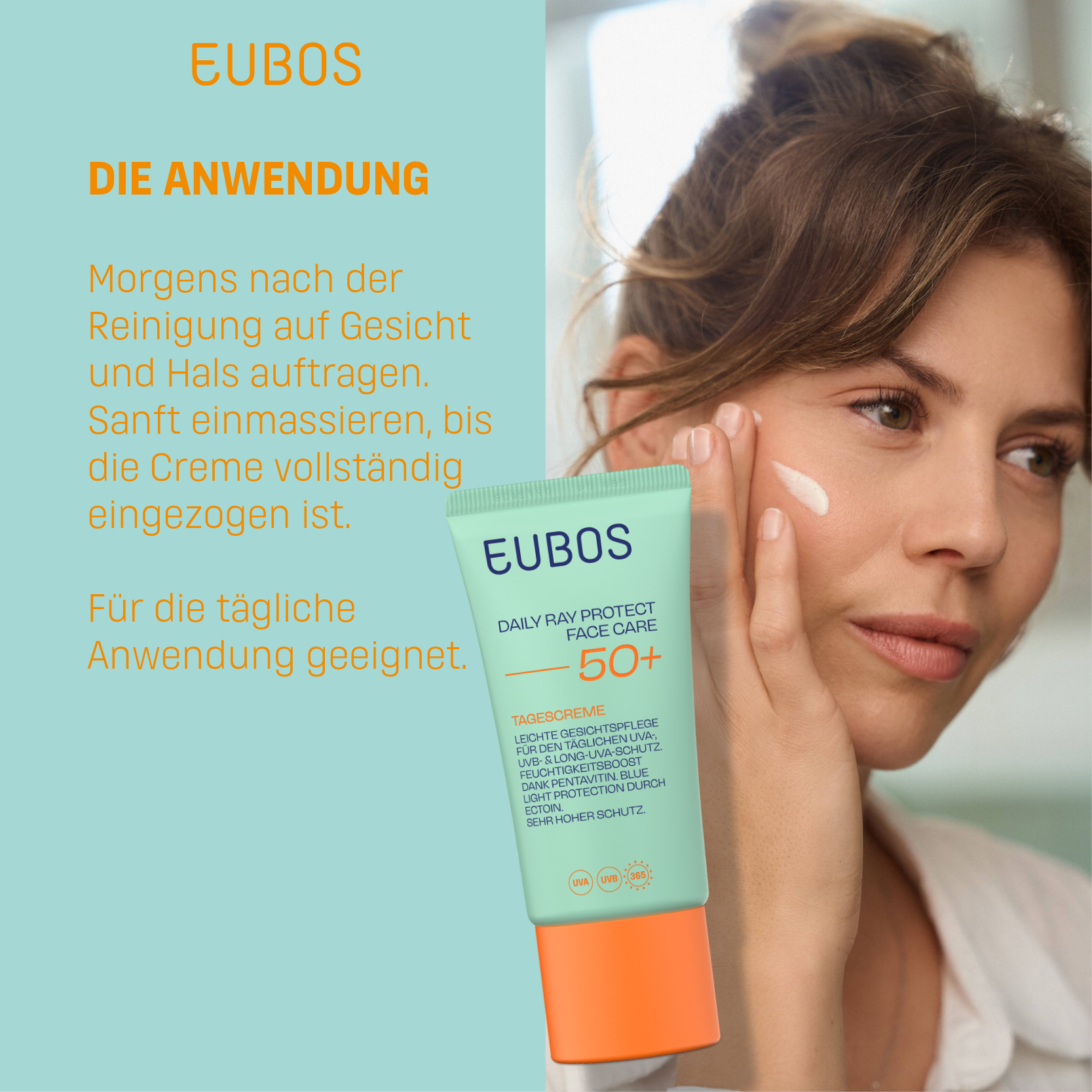 EUBOS DAILY RAY PROTECT FACE CARE 50+ TAGESCREME 50 ml Tagescreme