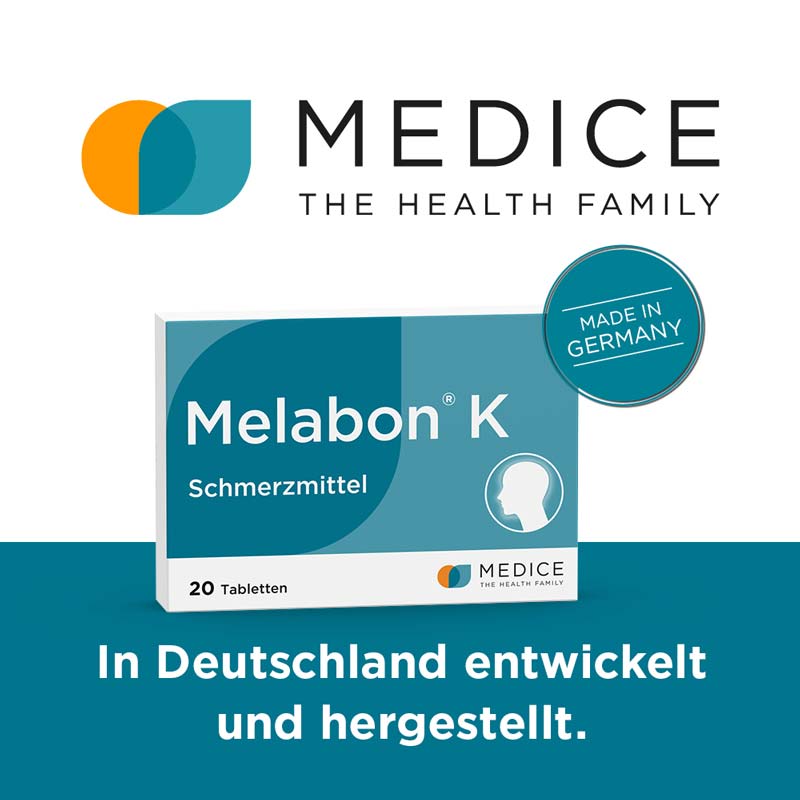 Melabon K bei Kopfschmerzen und Zahnschmerzen 20 St Tabletten