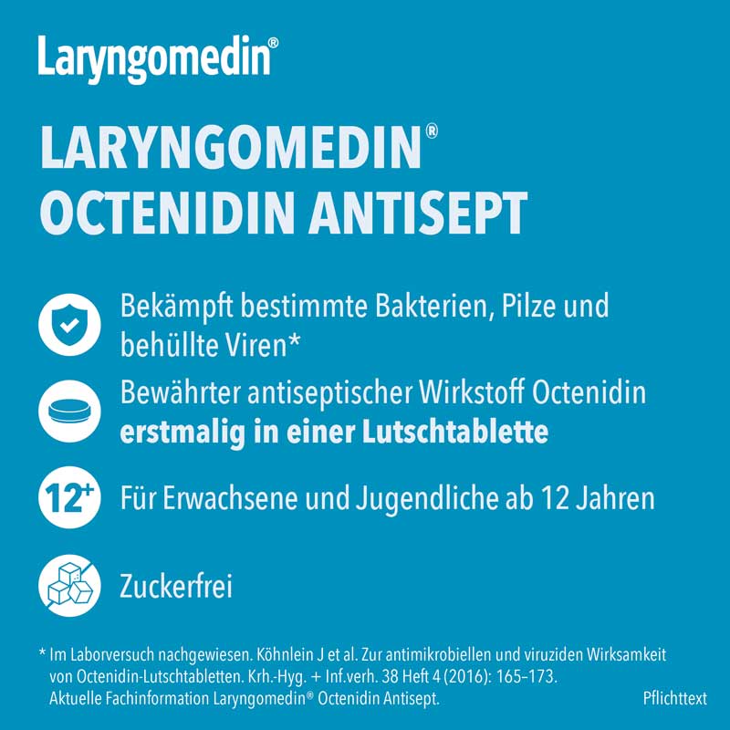 Laryngomedin Octenidin Antisept 2,6mg 24 St Lutschtabletten
