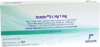 ISCADOR U c.Hg 1 mg Injektionslösung 7X1 ml Injektionslösung