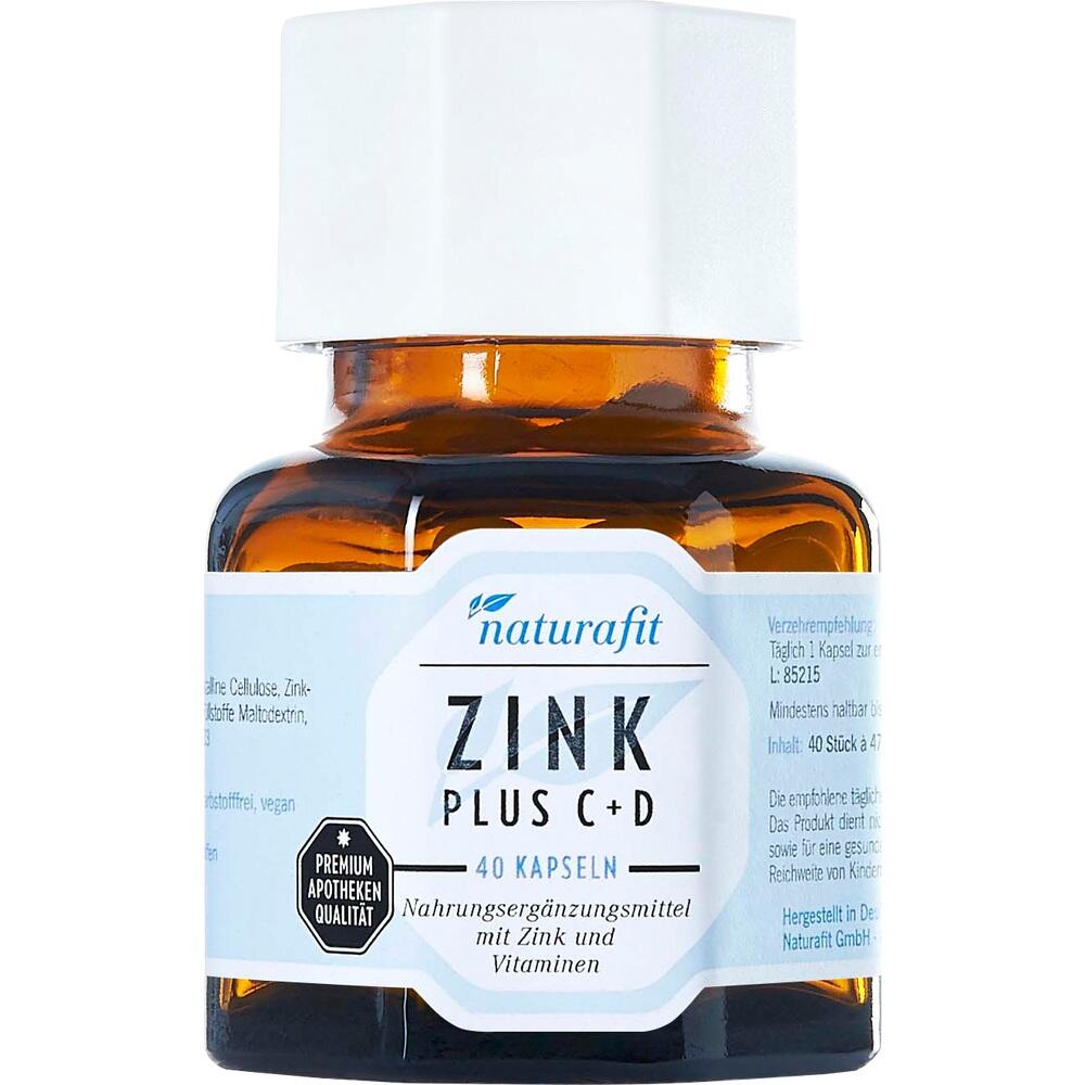 NATURAFIT Zink Plus C+D Kapseln 40 St Kapseln