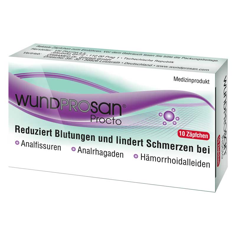 WUNDPROSAN Procto Suppositorien 10 St Suppositorien