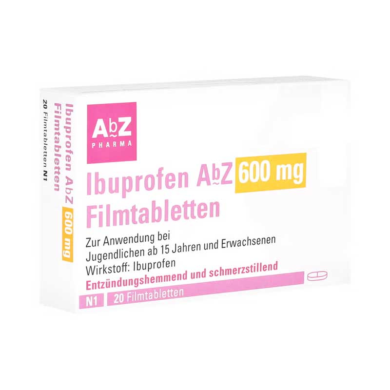 Ibuprofen AbZ 600mg 20 St Filmtabletten