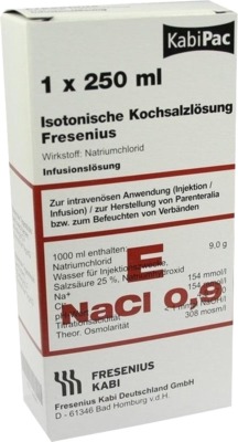 Kochsalzlösung 0,9% Plastikflasche Fresenius 250 ml Infusionslösung