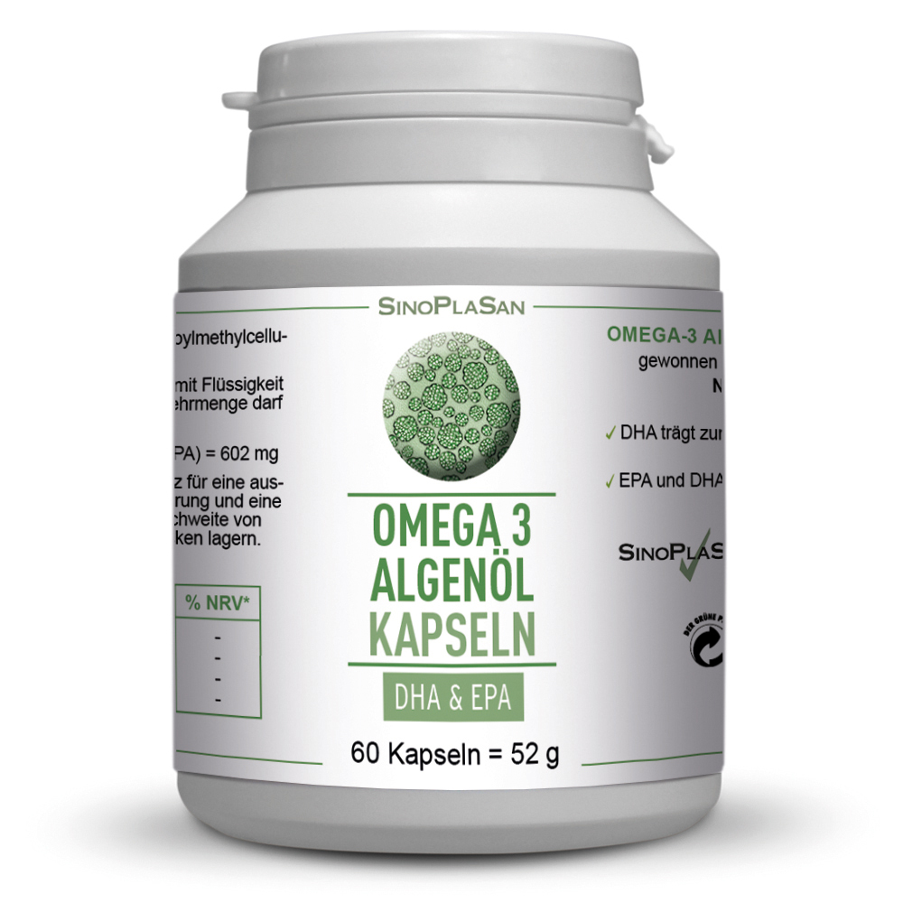 OMEGA 3 Algenöl Kapseln DHA+EPA 60 St Kapseln