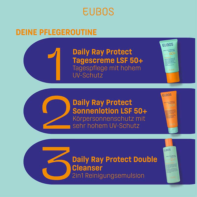 EUBOS DAILY RAY PROTECT FACE CARE 50+ TAGESCREME 50 ml Tagescreme