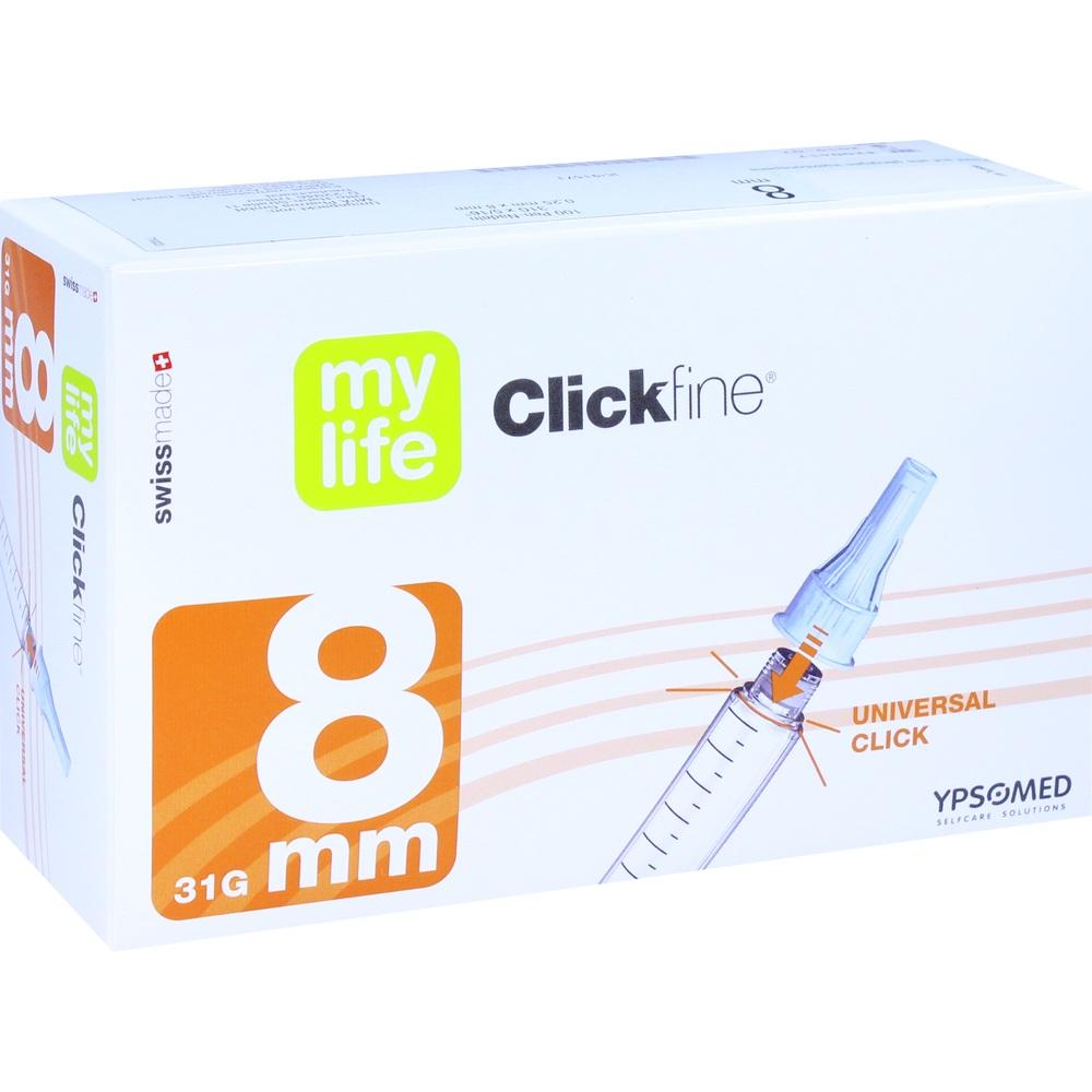 MYLIFE Clickfine Pen-Nadeln 8 mm 100 St Kanüle