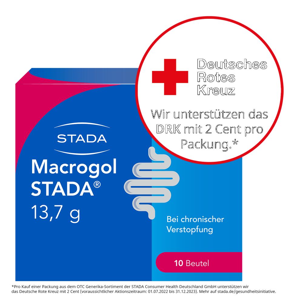 Macrogol STADA 13,7g 10 St Pulver zur Herstellung einer Lösung zum Einnehmen