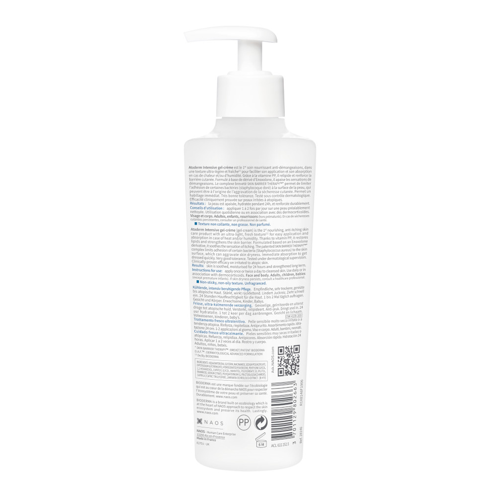 BIODERMA Atoderm Intensive gel-crème  200 ml Gel