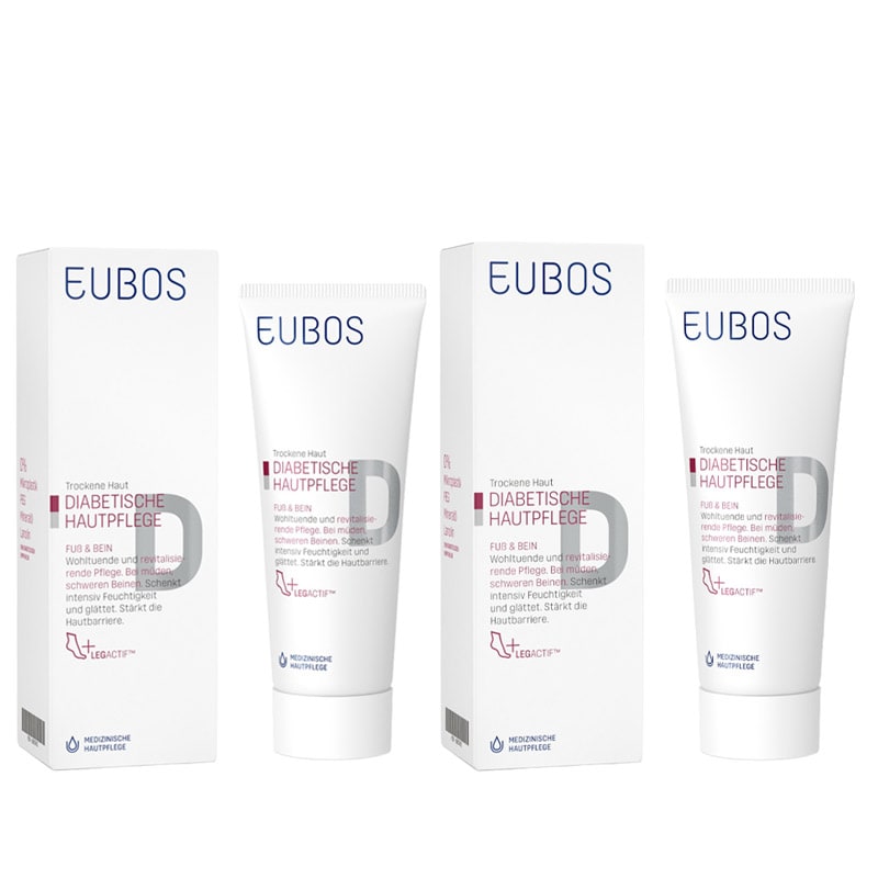 Eubos Diabetische Hautpflege Fuß & Bein Doppelpack 2X100 ml Creme