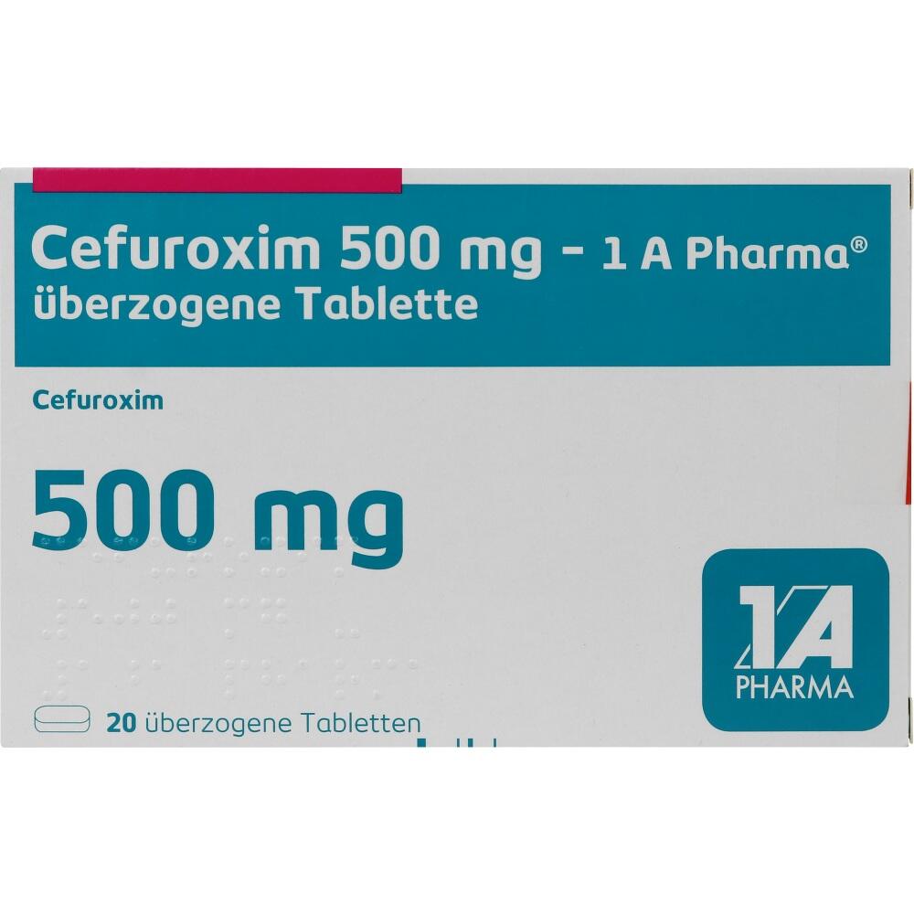 Cefuroxim 500mg-1 A Pharma 20 St Überzogene Tabletten