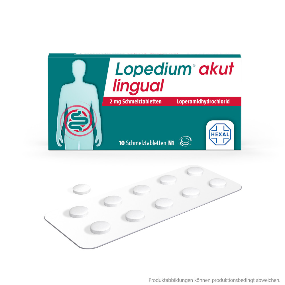 Lopedium akut lingual 10 St Schmelztabletten