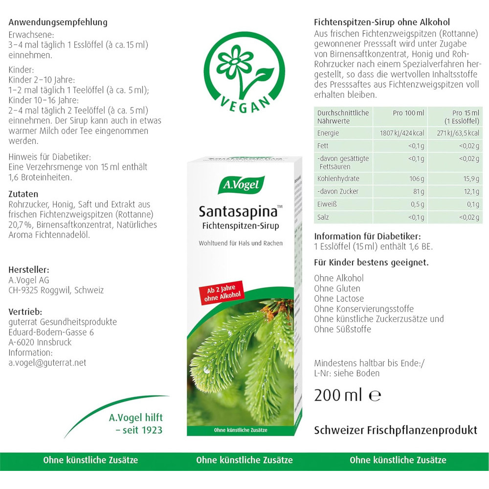 Santasapina 200 ml Sirup