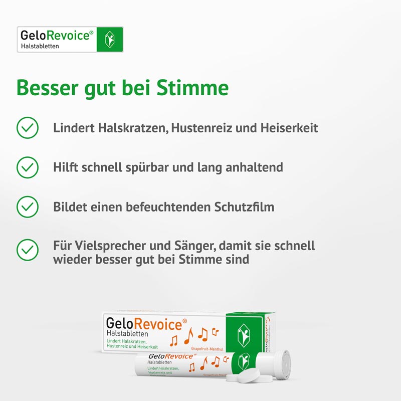 GeloRevoice Halstabletten Grapefruit-Menthol 20 St. 20 St Lutschtabletten