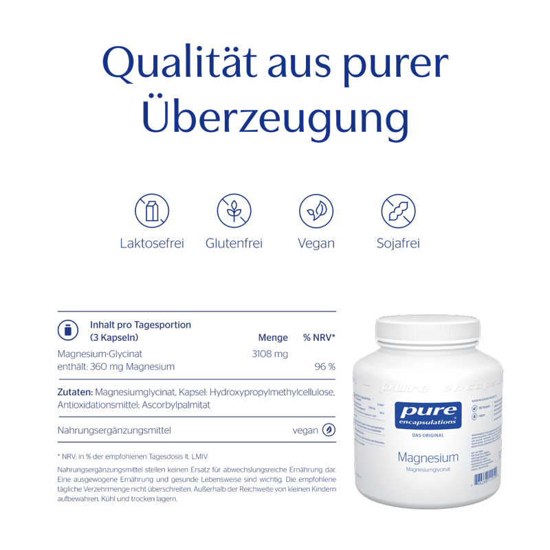 pure encapsulations Magnesium Magnesiumglycinat  180 St Kapseln