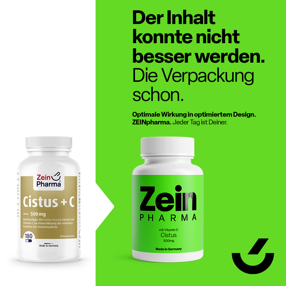 Zein PHARMA Cistus 500mg mit Vitamin C 180 St Kapseln