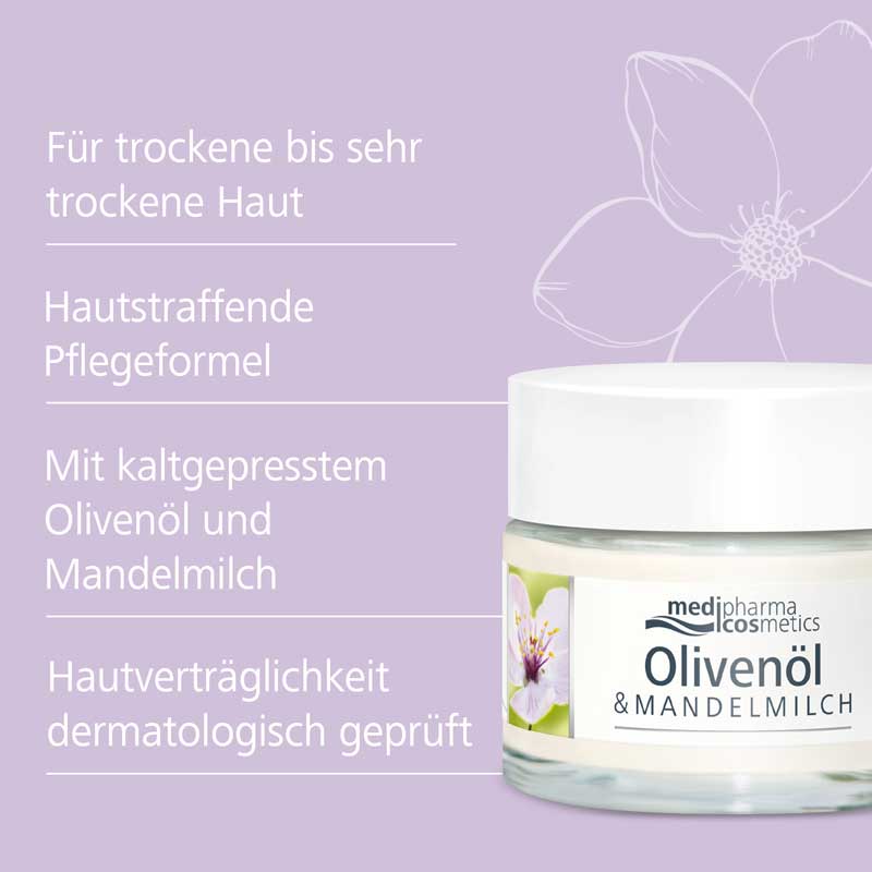 OLIVEN-MANDELMILCH straffende Tagespflege 50 ml Tagescreme