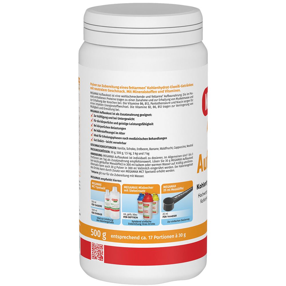 MEGAMAX Aufbaukost Fit & Vital 500 g Pulver