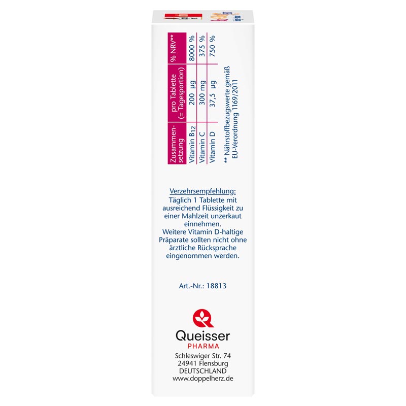Doppelherz aktiv B12 + C + D3 Energie + Immun  30 St Tabletten