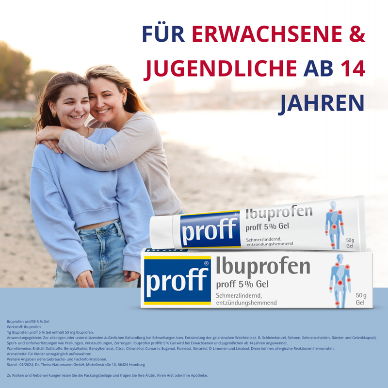 Ibuprofen proff 5% 50 g Gel
