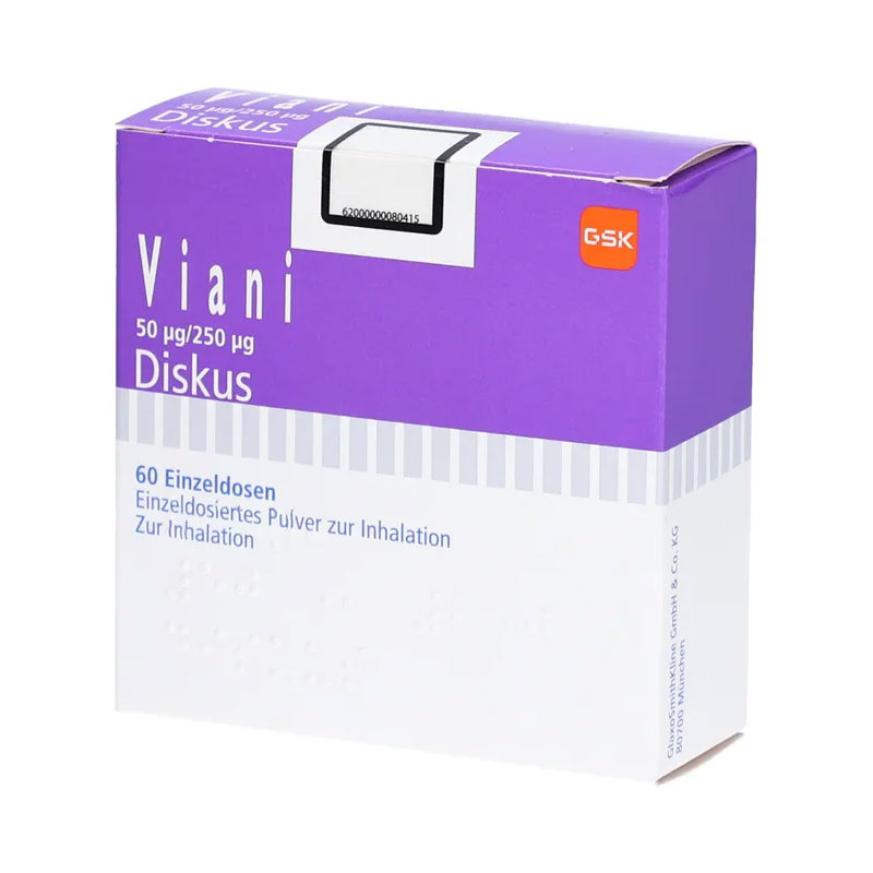 Viani 50μg/250μg Diskus 60 St Inhalationspulver