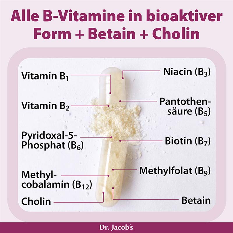 Dr. Jacobs Vitamin B KOMPLEX 120 St Kapseln