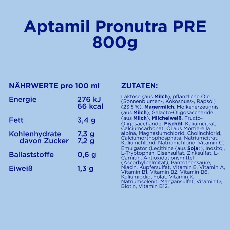 Aptamil PRONUTRA PRE ANFANGSMILCH 1200 g Pulver
