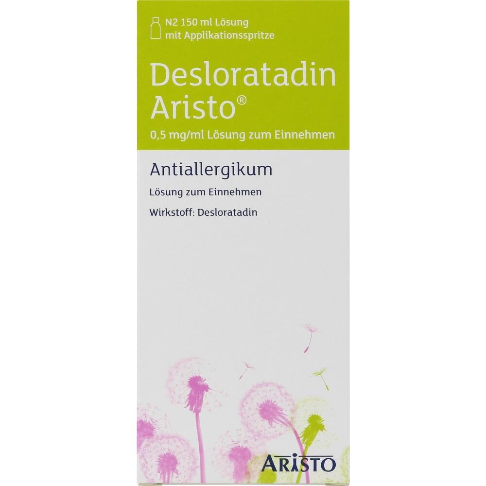 Desloratadin Aristo 0,5mg/ml Lösung zum Einnehmen 150 ml Lösung zum Einnehmen