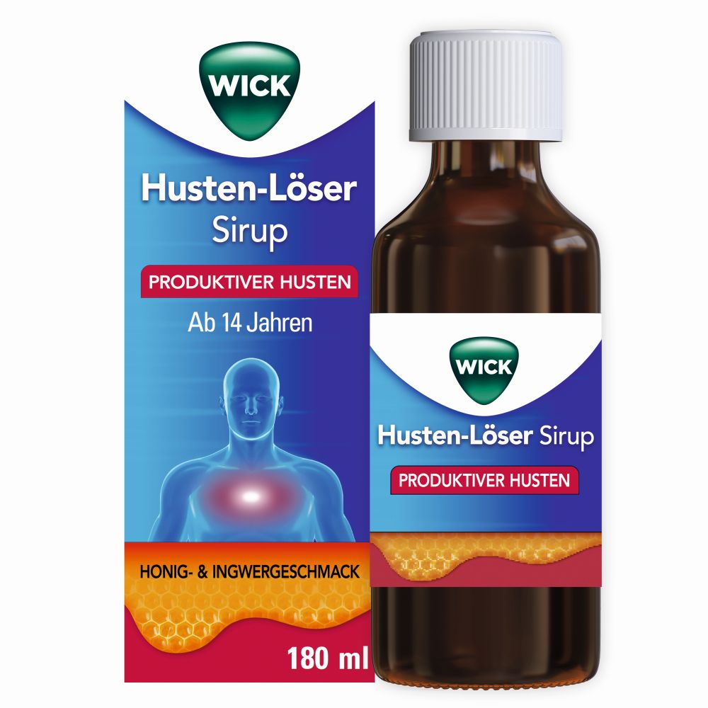 WICK Husten-Löser Sirup mit Honigaroma 180 ml Sirup