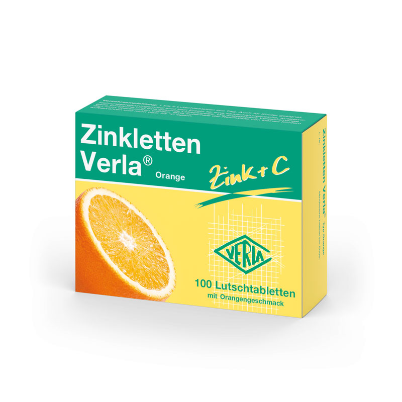 ZINKLETTEN Verla Orange  100 St Lutschtabletten