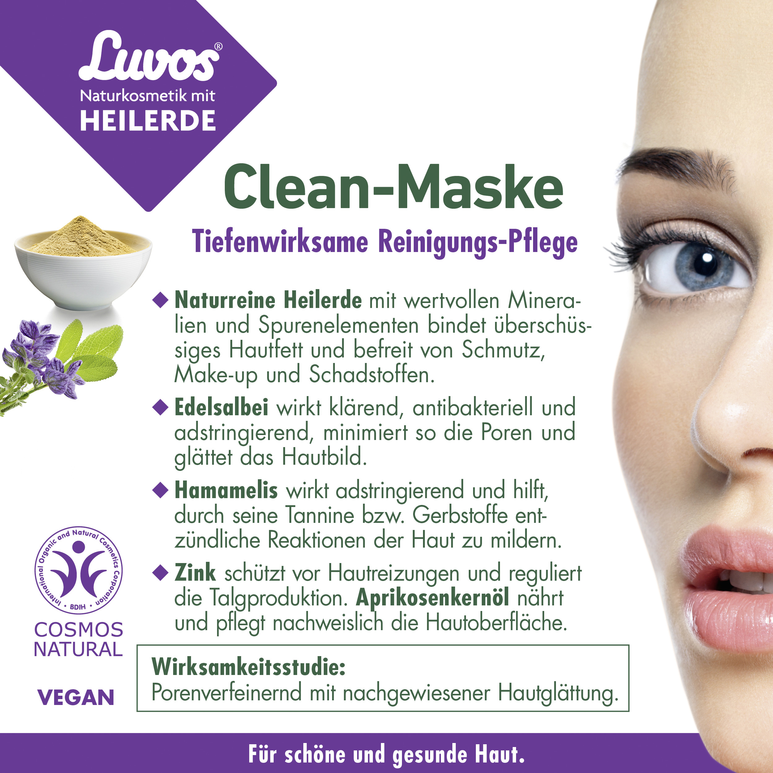 Luvos HEILERDE Clean Maske 2X7.5 ml Gesichtsmaske