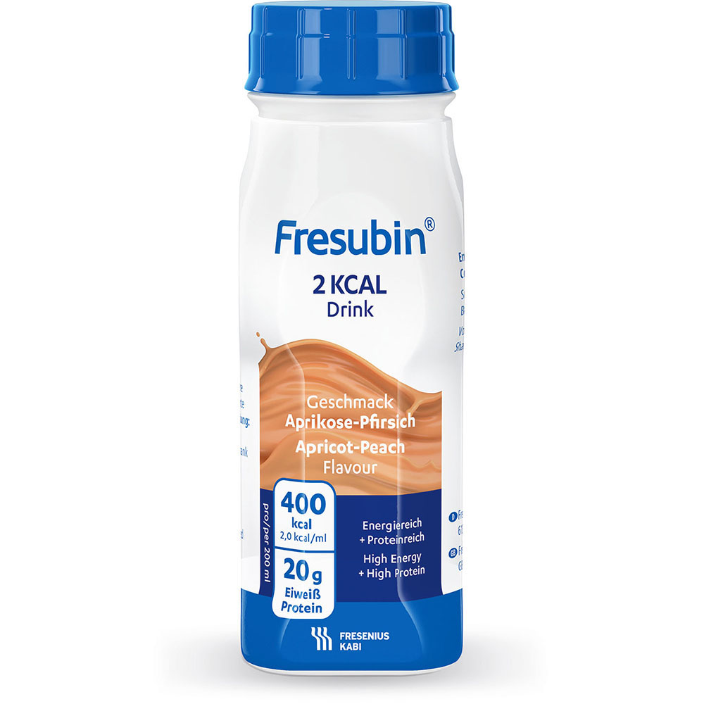Fresubin 2 kcal  Aprikose-Pfirsich hochkalorische Trinknahrung 24X200 ml Lösung