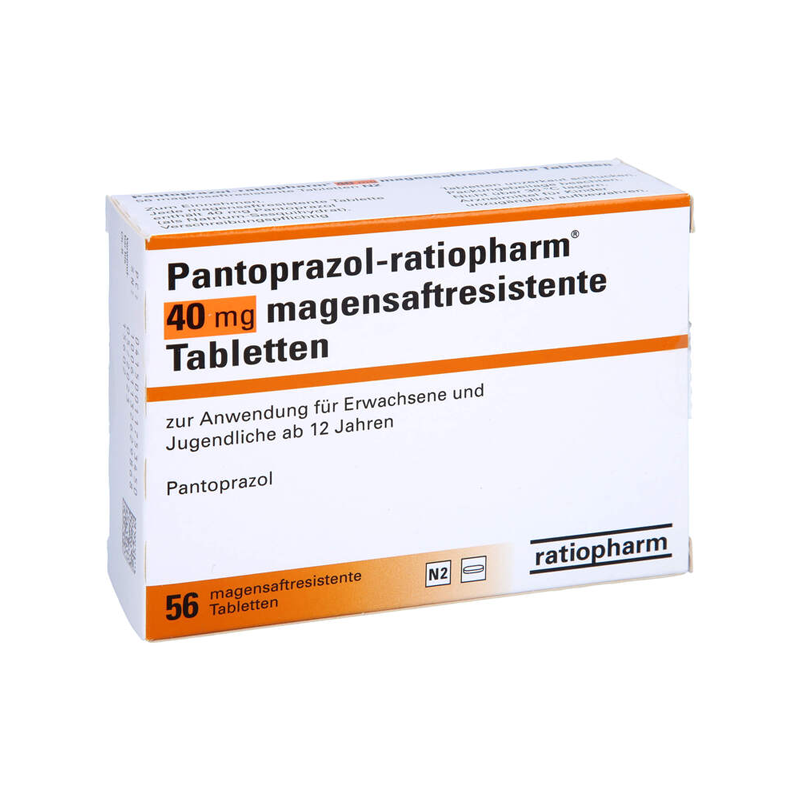 Pantoprazol-ratiopharm 40mg 56 St Tabletten magensaftresistent