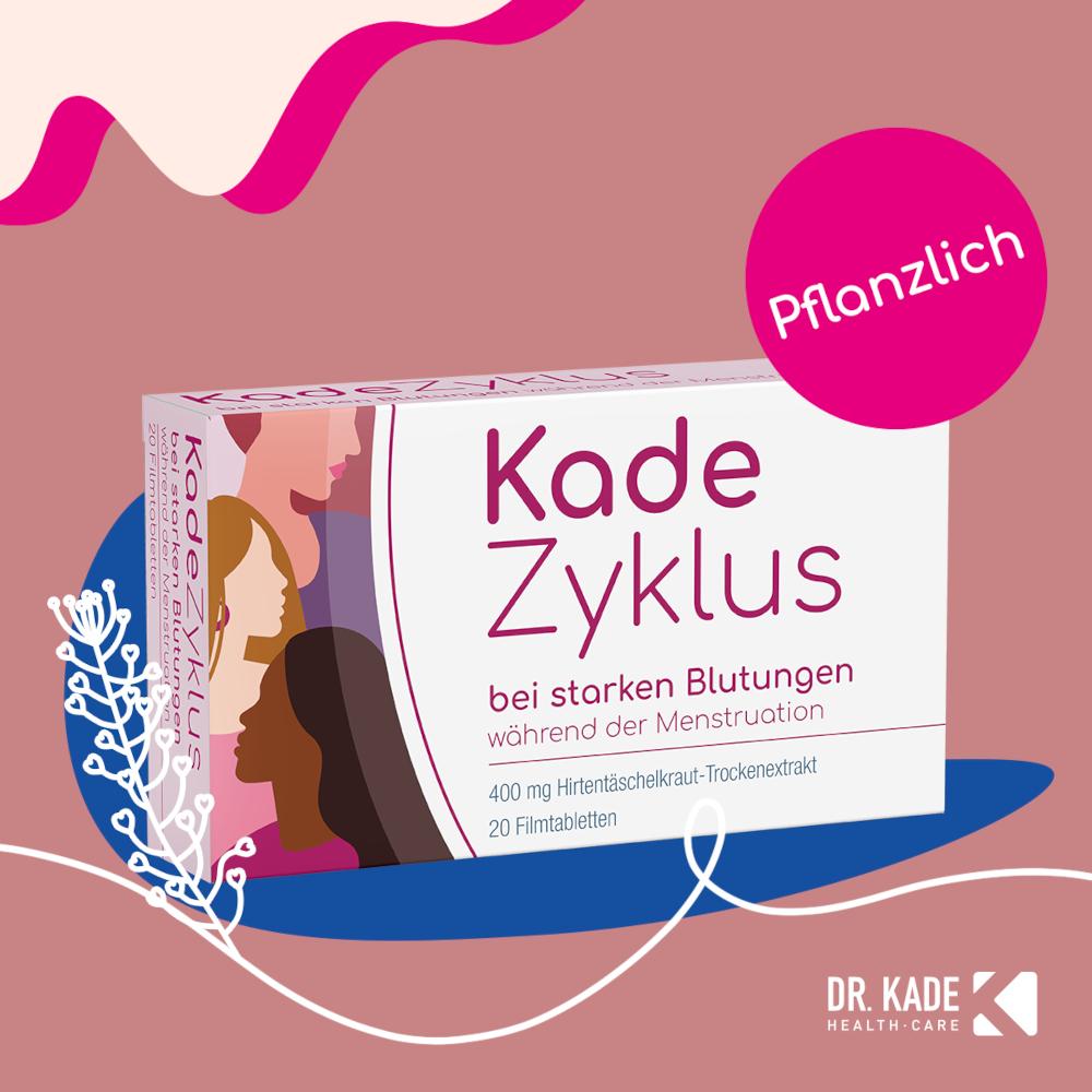 Kade Zyklus bei starken Blutungen während der Menstruation 2X20 St Filmtabletten