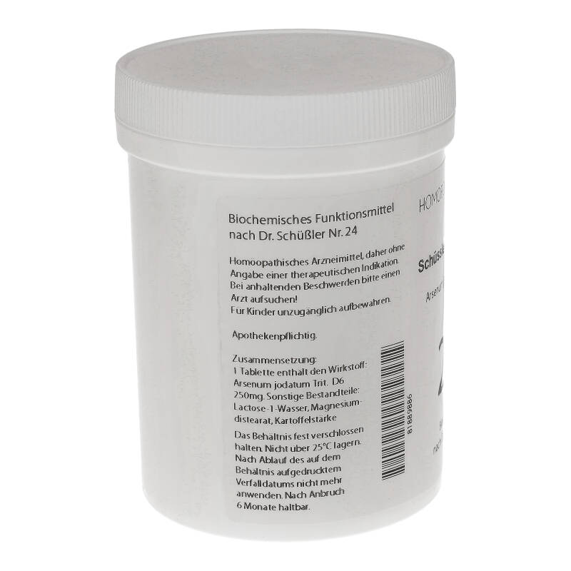 HOMOEROPATHIEFUCHS Schüssler-Salz Nummer 24 Arsenium jodatum D6 Biochemie 1000 St Tabletten