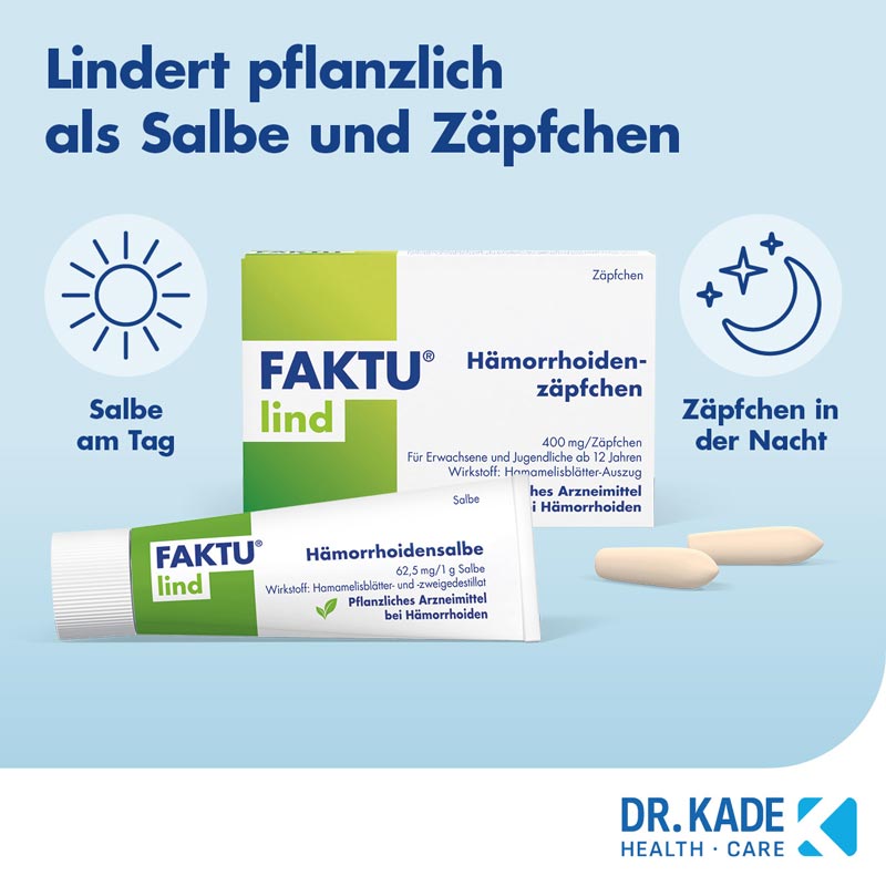 FAKTU lind Hämorrhoidenzäpfchen 10 St Suppositorien
