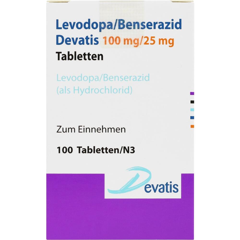 Levodopa/Benserazid Devatis 100 mg/25 mg 100 St Tabletten