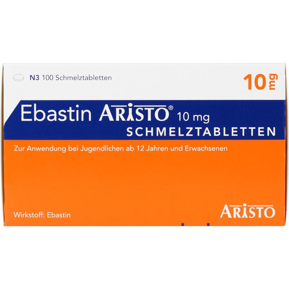 EBASTIN Aristo 10 mg Schmelztabletten 100 St Schmelztabletten