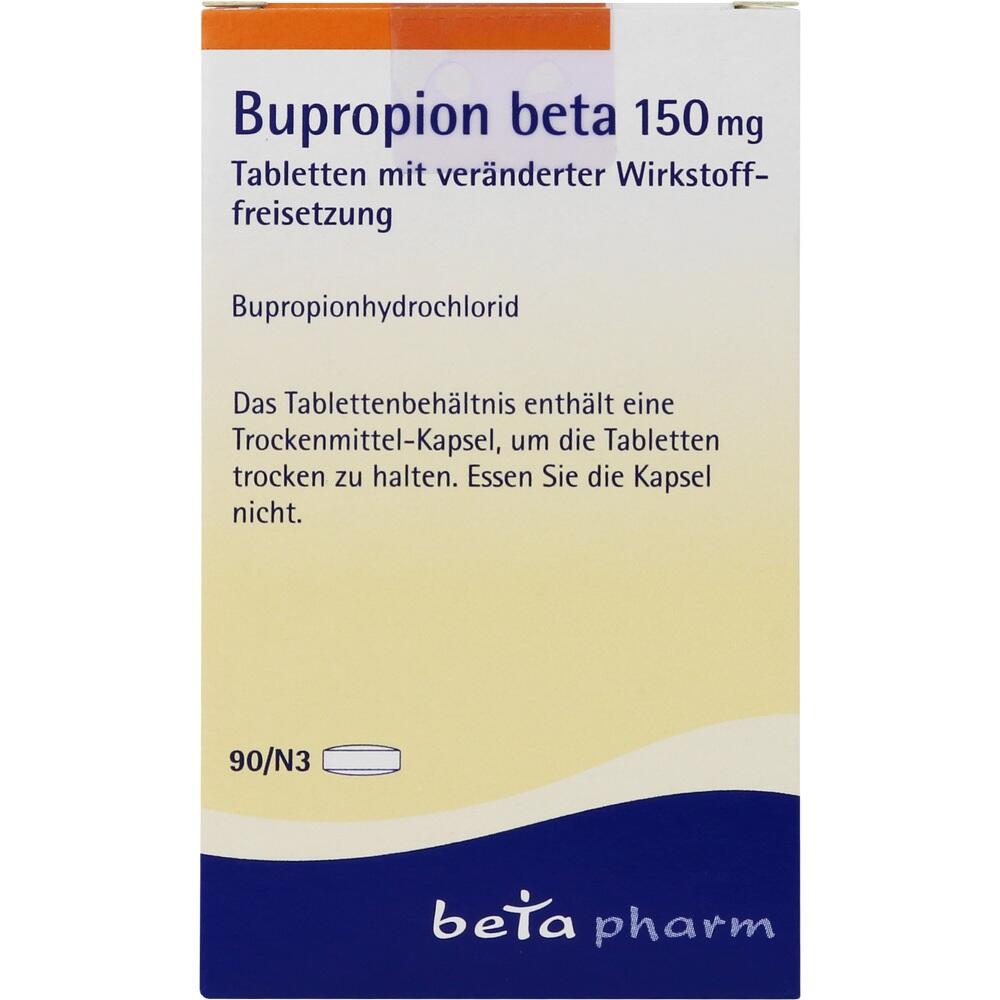 Bupropion beta 150 mg 90 St Tablette mit veränderter Wirkstofffreisetzung