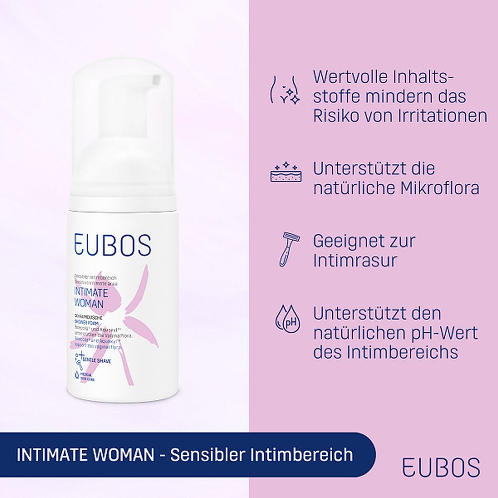 EUBOS INTIMATE WOMEN SCHAUMDUSCHE 100 ml Schaum