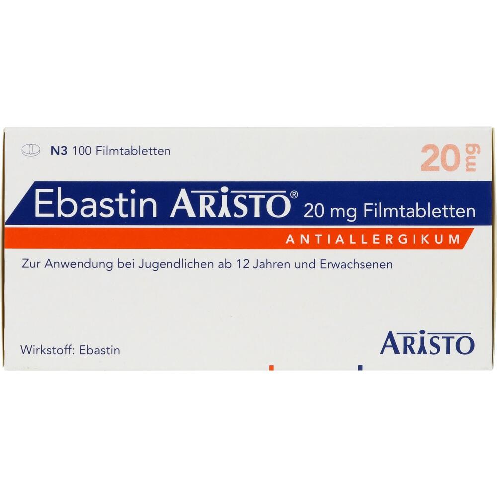 Ebastin Aristo 20mg 100 St Filmtabletten