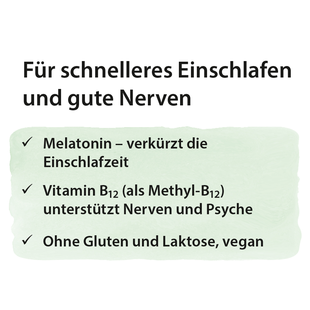 Dr. Jacob's Melatonin B12 60 Lutschtabletten 1 mg vegan